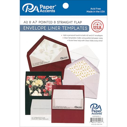 PA Paper&#x2122; Accents Envelope Liner Templates